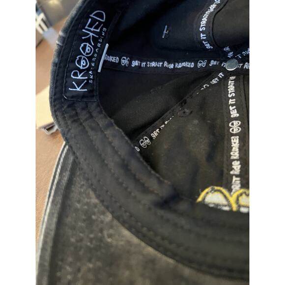 KROOKED EYES Faded Black denim Patterned - Picture 3 of 5